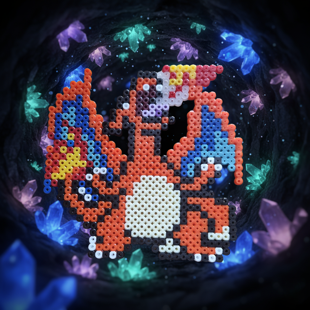 Charizard pärlplatta mönster